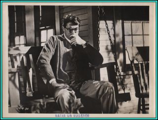 Gregory Peck In " To Kill A Mockingbird " - Vintage Photo - 1962