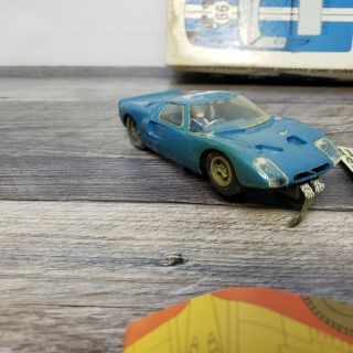 vintage 1965 1/32 scale COX Ford GT slot car w/ box & paperwork. 5