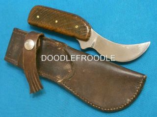 Vintage Custom Handmade Mountain Man Patch Hunting Skinning Knife Knives Fishing