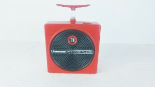 Vintage Panasonic Portable 8 Track Player Rq - 830s Dynamite Tnt Red
