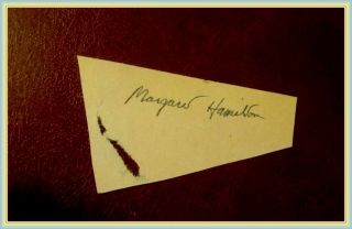 Margaret Hamilton Signed Vintage Scrapbook Page Cut Autograph Wizard Of Oz