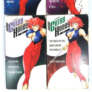 Cutey Honey VHS Complete Set Volume 1,  2,  3 & 4 ADV Films Go Nagai 1990s Vintage 3