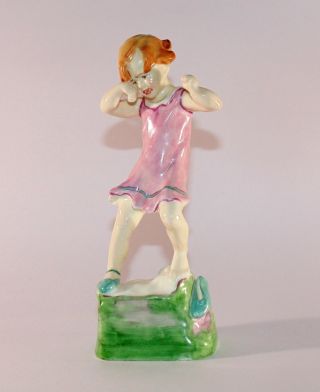 Vintage Royal Worcester Figure Wednesday Child (girl) 3259 From Days Of The Week