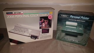 Timex Sinclair 2068 Color Computer And Timex Sinclair 2040 Printer
