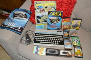 48k Oric - 1 Plus Software & Literature (1 Of 2)