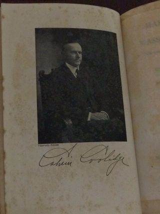 Have Faith in Massachusetts,  October 1919,  Calvin Coolidge,  Signed 5
