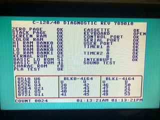 Commodore 128c Computer - DIAGNOSTIC - RESTORED - 8