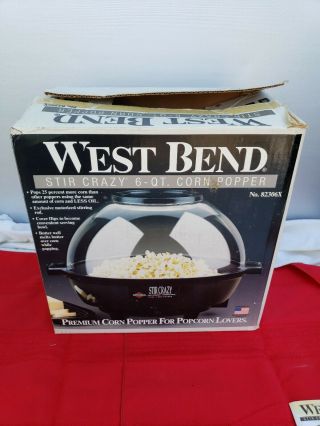 Vintage 6 quart West Bend Stir Crazy Popcorn Popper 4