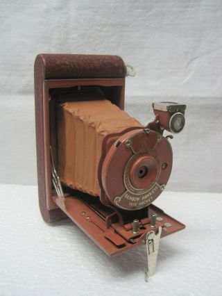 Vintage Kodak Vest Pocket Rainbow Hawk - Eye Folding Camera In Rose