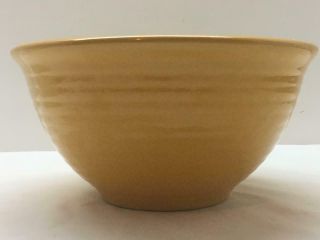 Vtg Bauer Large Yellow Ringware Nesting Mixing Bowl 10 - 1/2 " Stoneware Pottery