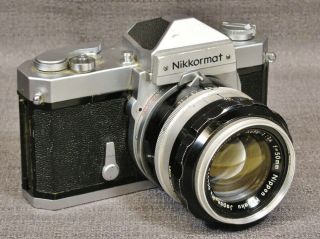 Nikon Nikkormat Ftn Slr W/ Nikkor - S Auto F/1.  4 50mm Lens