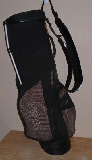 Vintage Ping Hoofer Golf Stand Bag With Cover