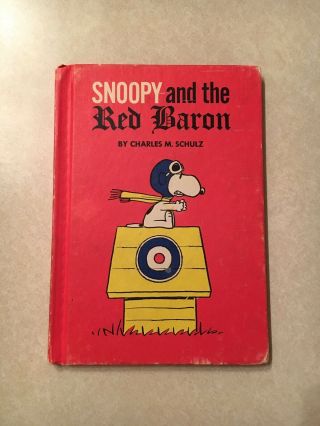 Vintage 1966 Snoopy And The Red Baron Children’s Book Club Edition