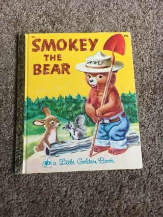 Vintage Little Golden Books Smokey The Bear