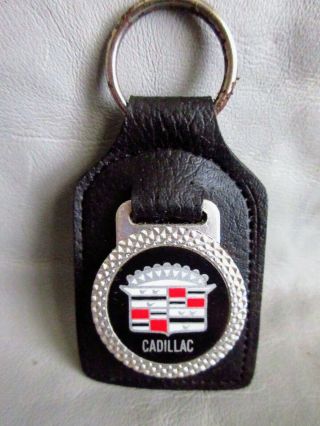 Vintage Cadillac Leather Key Chain