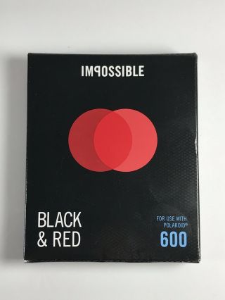Impossible Project Duochrome 600 Black & Red Instant Film For Polaroid 600.  Rare