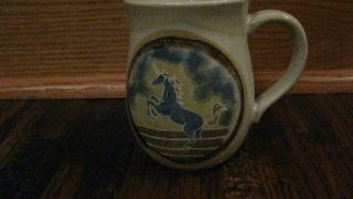 Otagiri Japan Vintage Coffee Cup Mug Unicorn Stoneware Pottery 12 Oz.