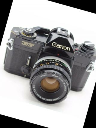 Canon Ef Vintage 35mm Slr Camera,  Lens Fd 50mm 1: 1.  8 S.  C.