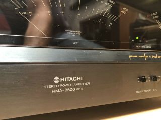 Hitachi HMA - 8500 MKII MOS - FET DC - Servo Stereo Power Amplifier 4