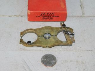 VINTAGE WATCHMAKER ' S LEVIN 2 IN 1 BALANCE TRUING CALIPER TCTI,  IN ORIG.  BOX 3
