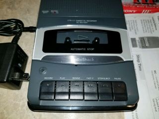 Radio Shack Portable Cassette Tape Player Recorder Vintage Model 14 - 1117 3