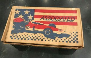 Box Only - Vintage Associated Rc Radio Control Race Car Kit Packaging 21x12x5 "