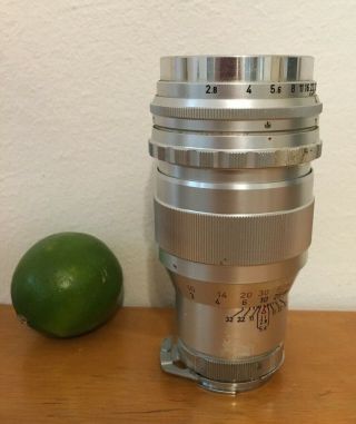 Quinar Lens 1:2.  8f=135mm 2033995 Steinheil München Germany Estate Buy It Now