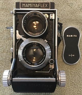 Mamiya Mamiyaflex Camera With Mamiya - Sekor Lens 1: 3.  5,  F = 105 Mm,  No.  62820