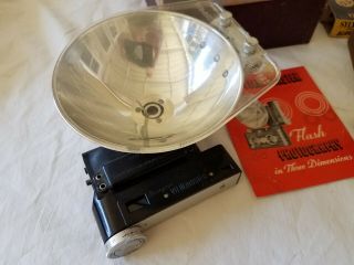 ViewMaster Personal Stereo Camera FLASH,  Sawyer,  W/Bulbs & Pamphlet RARE 2