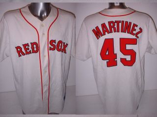 Boston Red Sox Martinez Russell Adult Large Vintage Jersey Shirt Baseball Mlb
