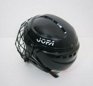 Vintage JOFA 390 SR Hockey Helmet 6 3/4 - 7 3/8 Black With SR 381 Mask 4