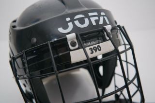 Vintage JOFA 390 SR Hockey Helmet 6 3/4 - 7 3/8 Black With SR 381 Mask 6