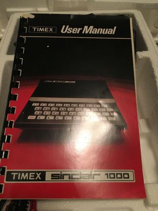 Vintage Timex Sinclair 1000 Personal Computer W/ 16K Ram Module And 3 Cassettes 5
