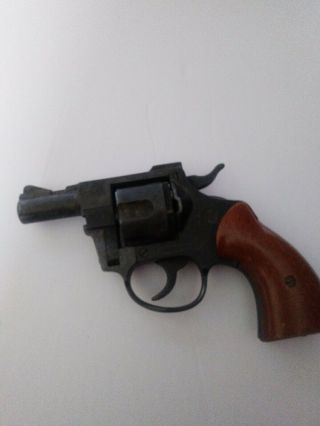 Vintage Bbm Starter Pistol Prop Gun Plugged Made In Italy Cap