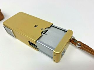 GOLD Minotla 16 Subminiature Spy Camera Pocket Collectable Rokkor 3.  5/25 2