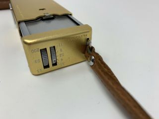 GOLD Minotla 16 Subminiature Spy Camera Pocket Collectable Rokkor 3.  5/25 3
