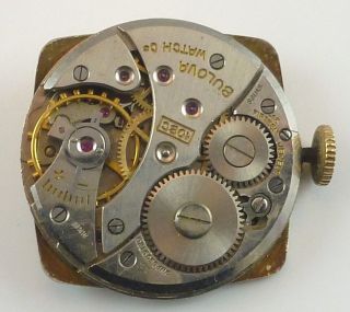 Vintage Bulova Mechanical Wristwatch Movement - Cal 10bc - Parts / Repair