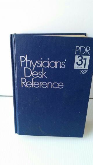 Vintage Physicians Desk Reference,  Pdr 31 1977