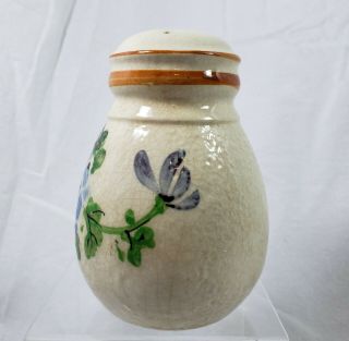 Vintage Floral Sugar Shaker Ceramic Made in Japan Blue Brown Flower 5 