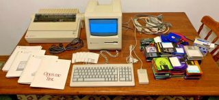 Apple Macintosh Plus M0001a,  W/keyboard,  Mouse,  Image Writer Ii,  Manuals,  Etc