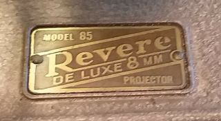 Vintage Revere Deluxe Model 85 8mm Film Projector w/ Case.  Yes it 7