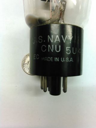 (2) Vintage National Union 5U4G VT - 244 Vacuum Tubes JAN Milspec Hanging Filament 2