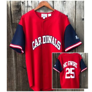 St.  Louis Cardinals Mark Mcgwire Mlb Baseball Jersey Vintage Starter Men’s Large