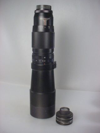 Vivitar 400mm F:5.  6 Telephoto Fast Speed Lens W/m42 Mt. ,  2x Tele - Converter Ex.