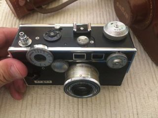 Vintage Argus C3 Rangefinder 35mm Film Camera 50mm Cowhide Leather Case & More 2