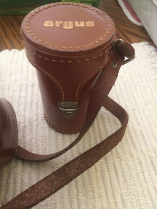 Vintage Argus C3 Rangefinder 35mm Film Camera 50mm Cowhide Leather Case & More 5