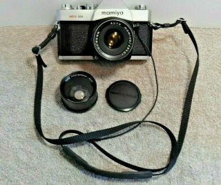 Vintage Mamiya Msx 500 W/1.  2 F= 50mm Lens & Mamiya/sekor Wide Conversion Lens