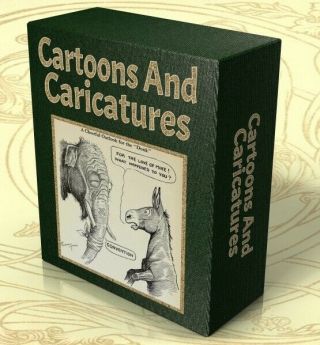 Cartoons & Caricatures 120 Vintage Books On Dvd Political Satire,  Ww1 Cartoons
