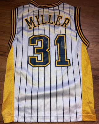 Vintage Reggie Miller Indiana Pacers Jersey Youth Small
