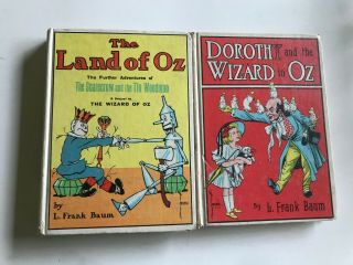Vintage Dorothy And The Wizard Of Oz 2 Hc Books L Frank Baum The Reilly & Lee Co